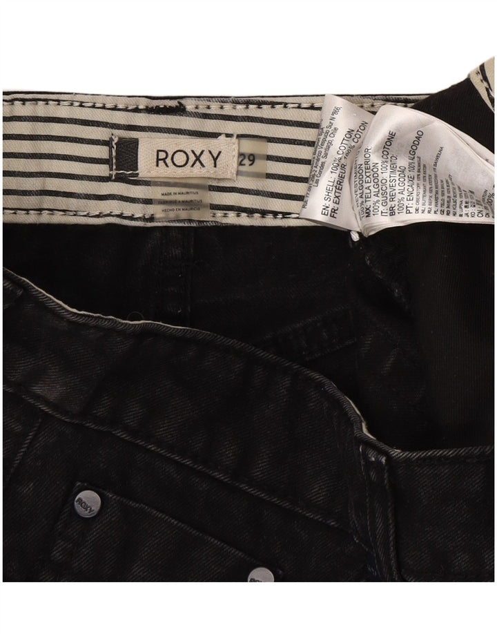 Roxy Womens Denim Hot Pants W29 Medium  Black Cotton