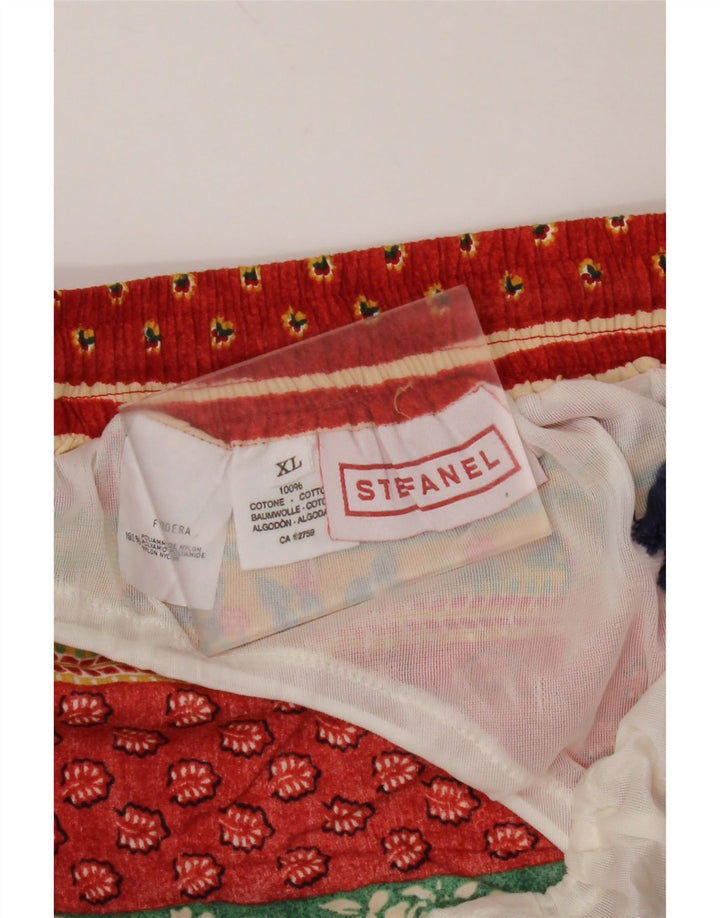 STEFANEL Mens Swimwear XL  Multicoloured Floral Cotton