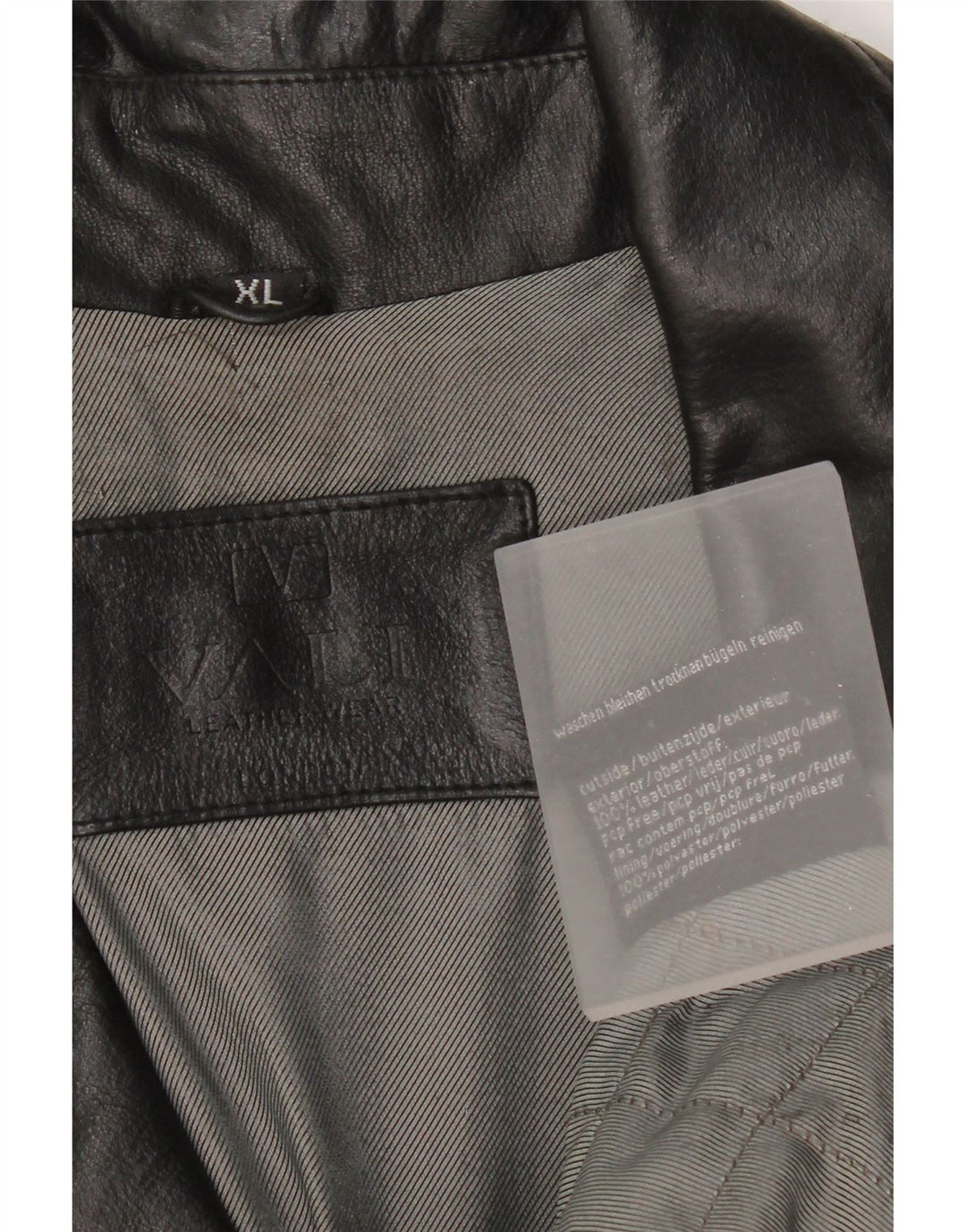 Vintage Mens Leather Jacket UK 42 XL Black Leather