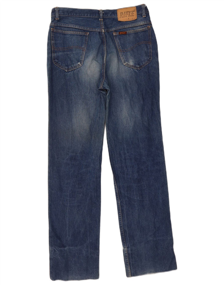 RIFLE Womens Straight Jeans W34 L31 Blue Cotton