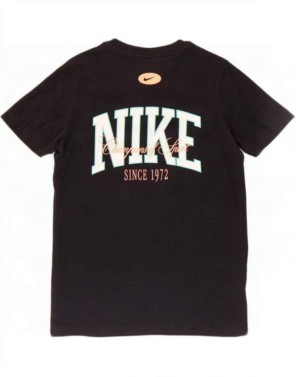 Nike Womens Graphic T-Shirt Top UK 14 Large Black