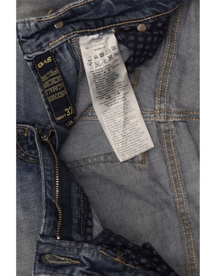 Gas Womens Straight Jeans W32 L30 Blue Cotton