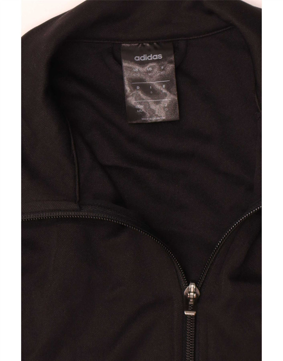Adidas Mens Climalite Tracksuit Top Jacket UK 40/42 Medium Black Polyester