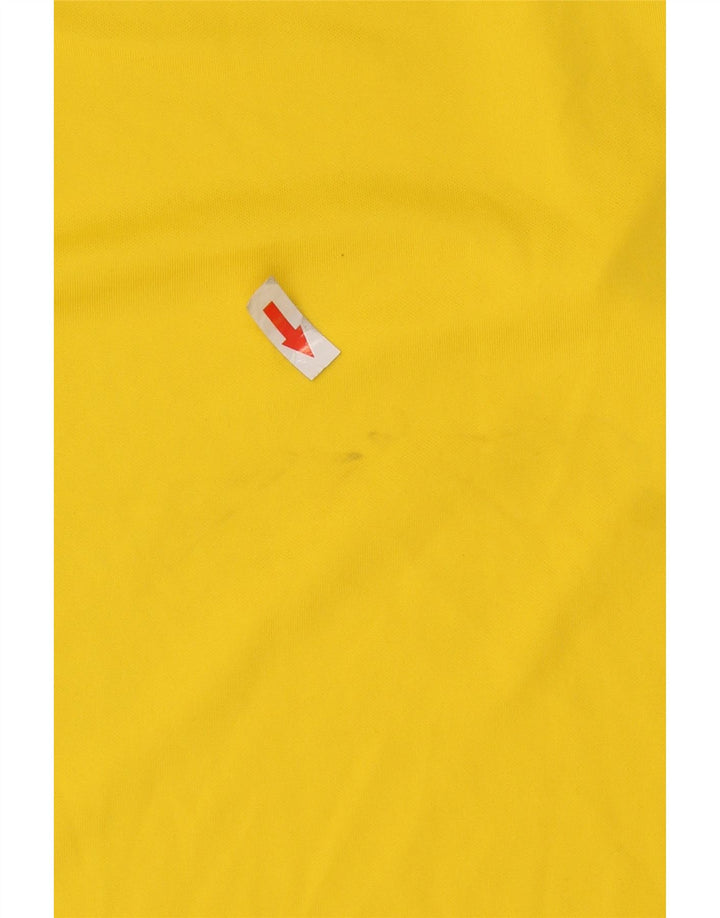 Nike Mens Brasil T-Shirt Top Large Yellow Polyester
