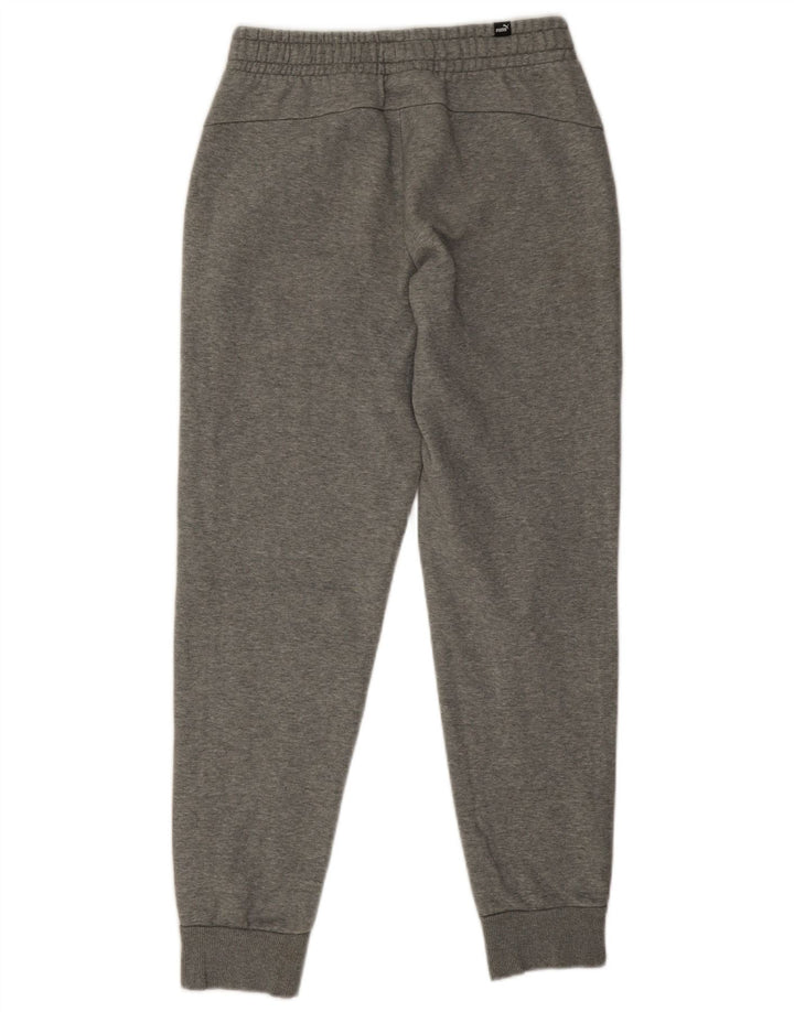 Puma Mens Tracksuit Trousers Joggers Small  Grey Flecked Cotton