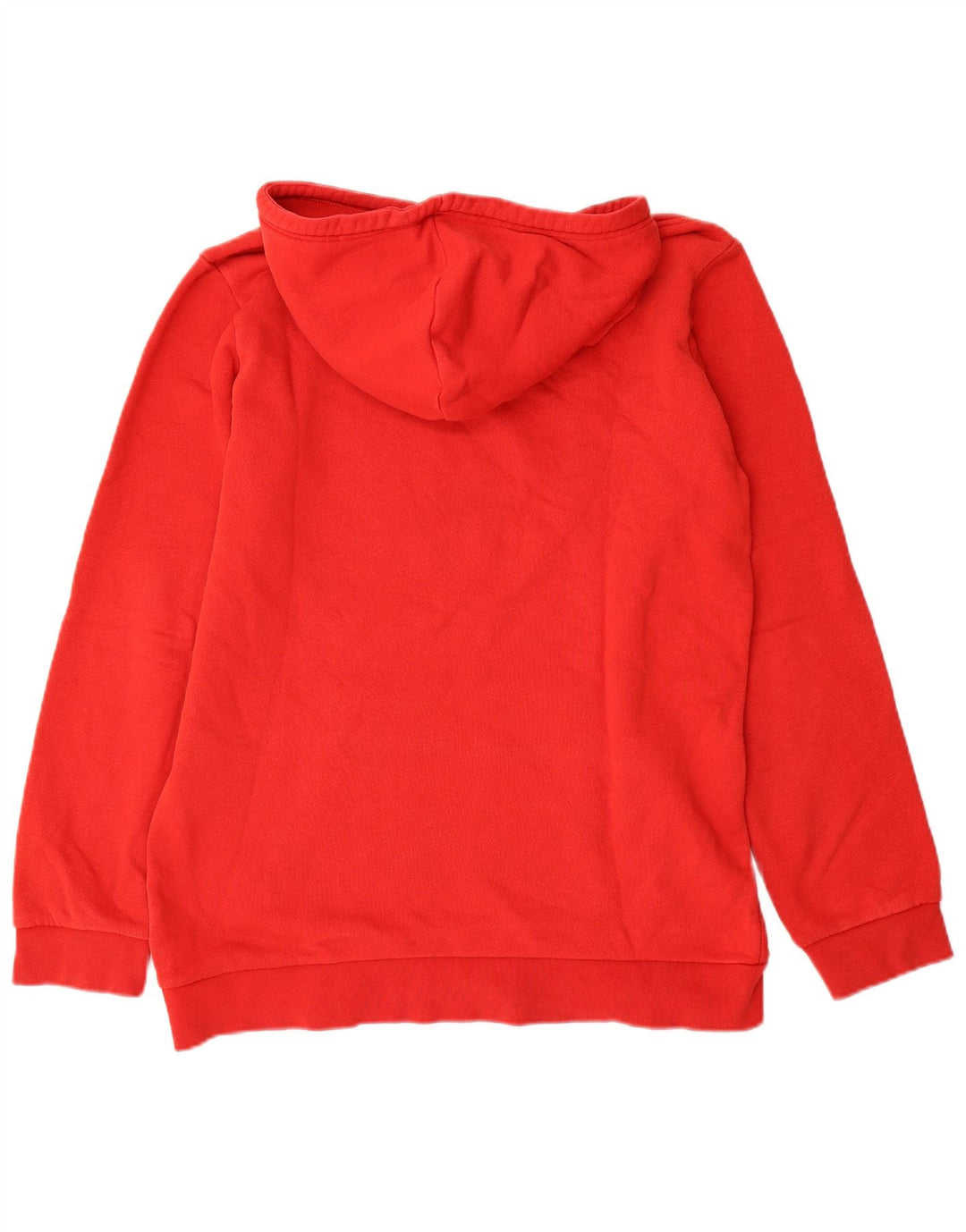 Adidas Mens Graphic Hoodie Jumper Medium Red Cotton
