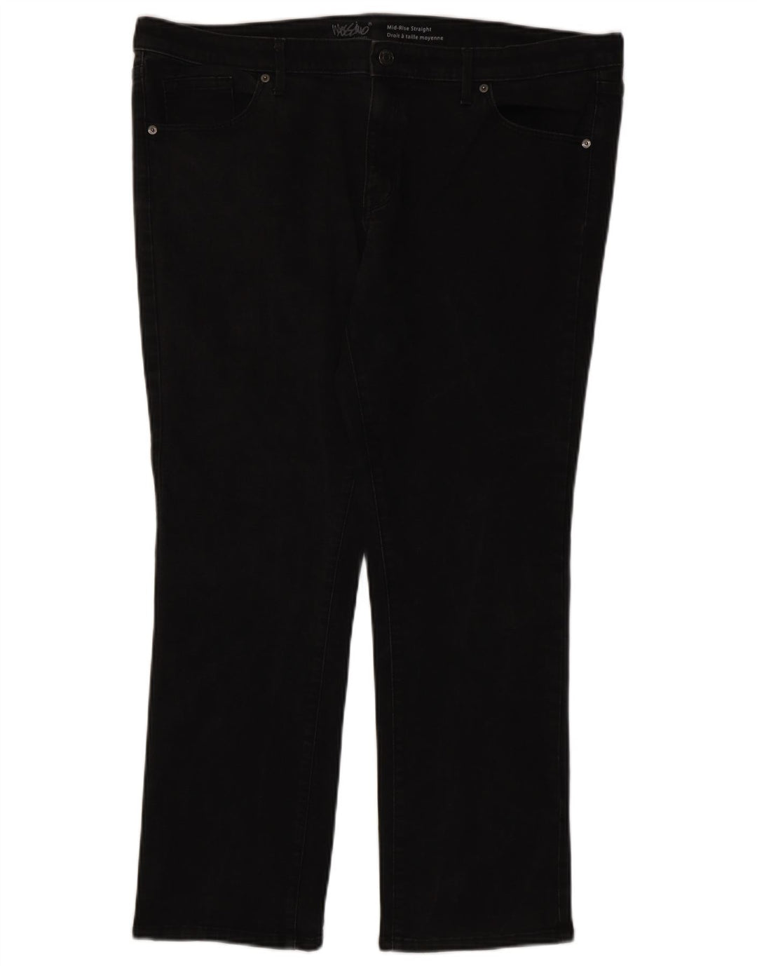 Mossimo Womens Super Strech Mid Rise Straight Jeans US 18 2XL W40 L29 Grey