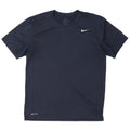 Nike Mens Dri Fit T-Shirt Top Large Navy Blue Polyester