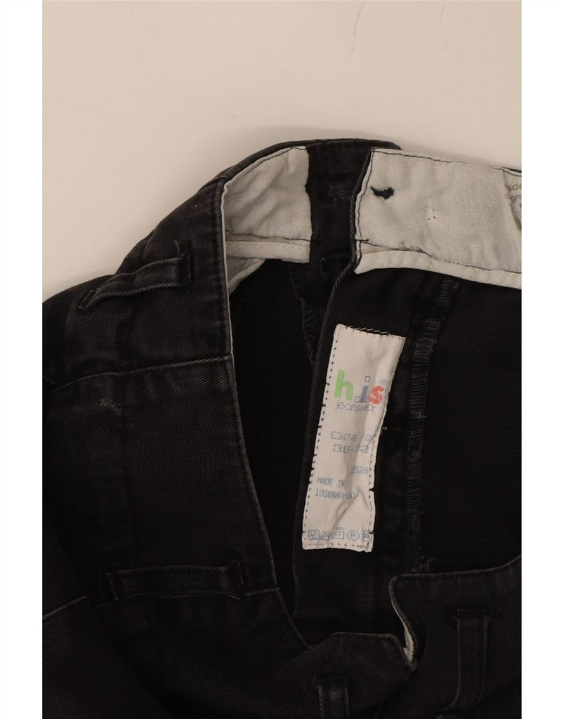 H.I.S Mens Tapered Cropped Jeans W38 L27 Grey Cotton Vintage H.I.S and Second-Hand H.I.S from Messina Hembry 