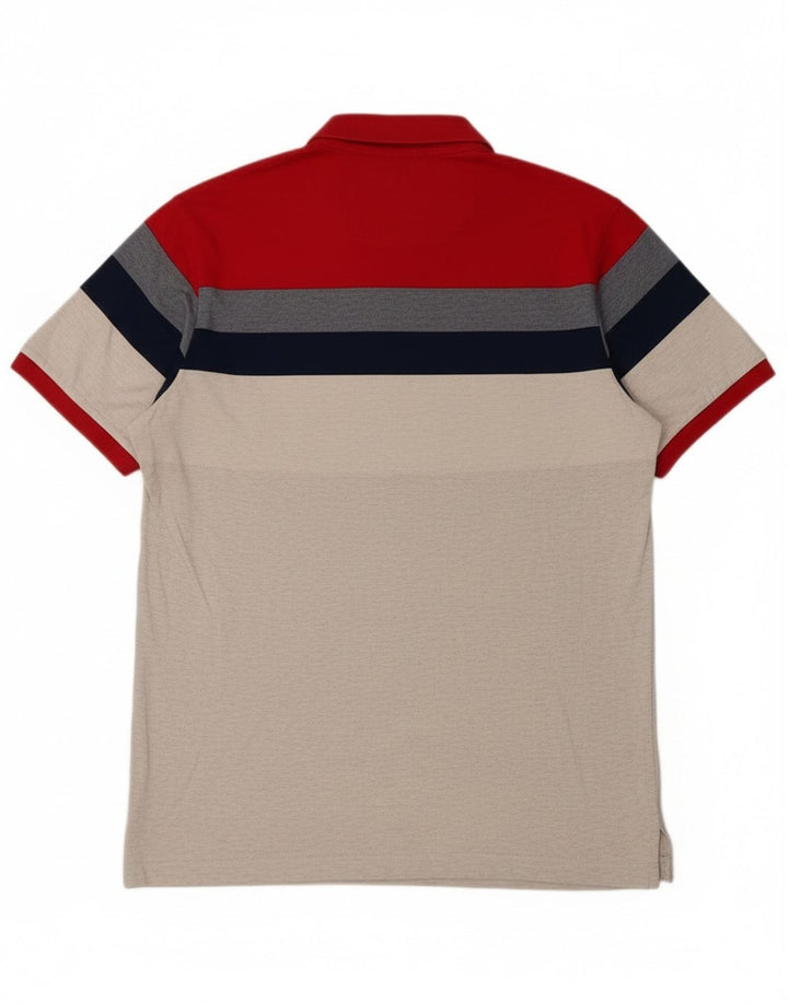 Superdry Mens Polo Shirt XL Multicoloured Colourblock Cotton