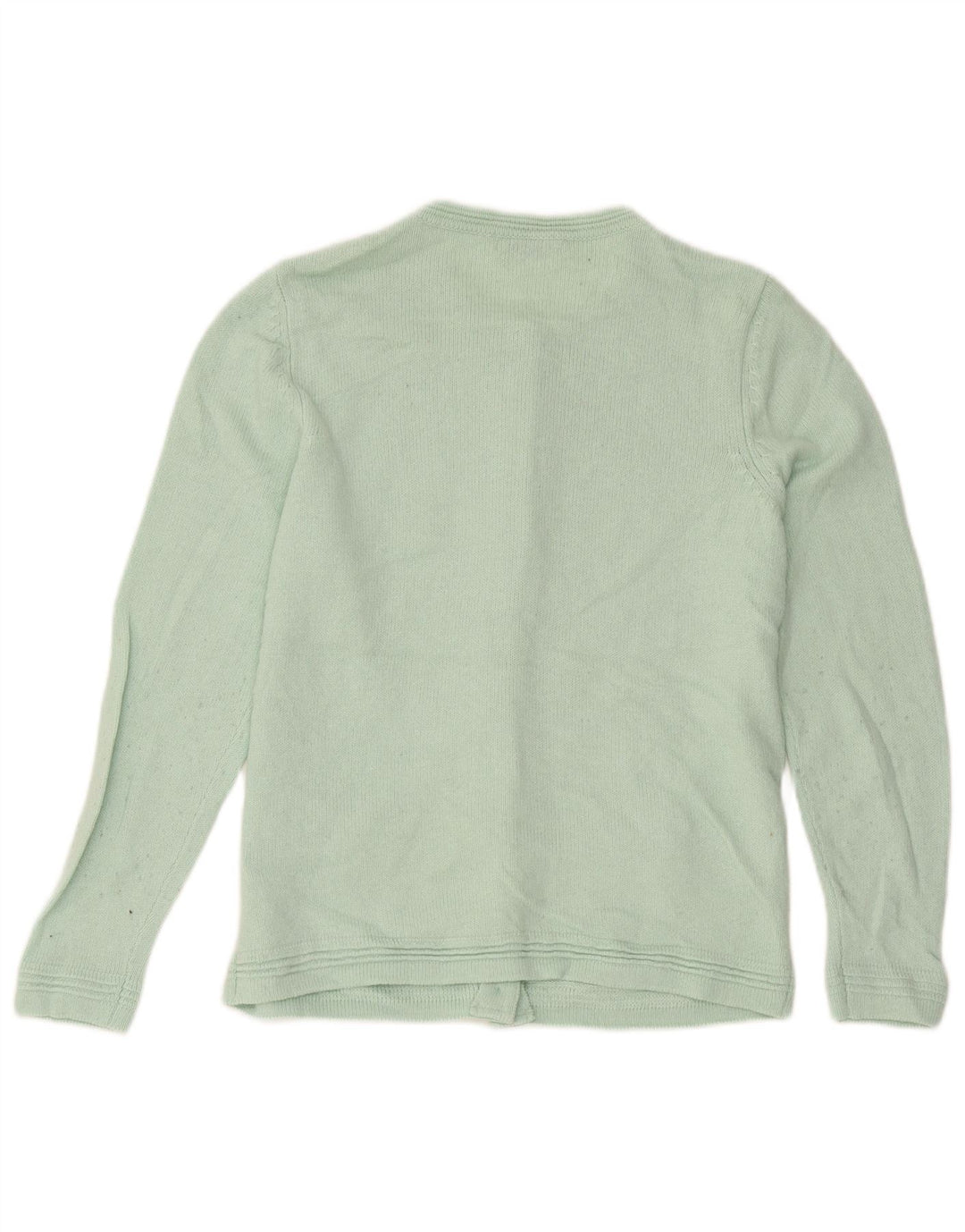 Marks & Spencer Womens Cardigan Sweater UK 12 Medium Green Acrylic