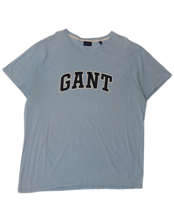Gant Mens Graphic T-Shirt Top 3XL Blue Cotton