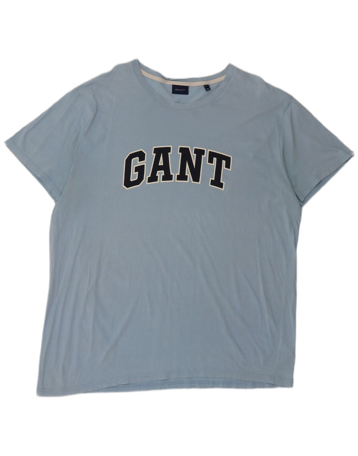 Gant Mens Graphic T-Shirt Top 3XL Blue Cotton