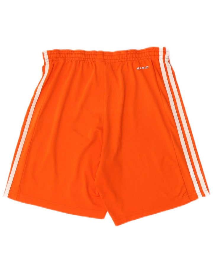 Adidas Mens Aeroready Sport Shorts Small  Orange Polyester