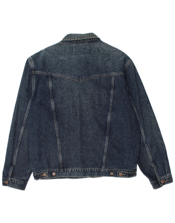 Wrangler Mens Denim Jacket UK 42 XL Blue Cotton