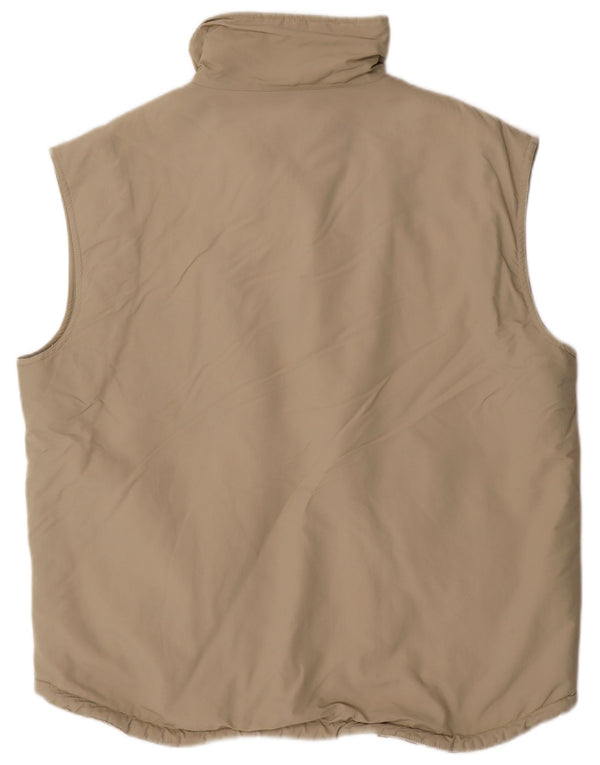 Sunshine Mens Gilet UK 42 XL Beige Nylon