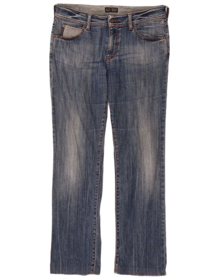 Armani Womens Bootcut Jeans W29 L29 Blue Cotton