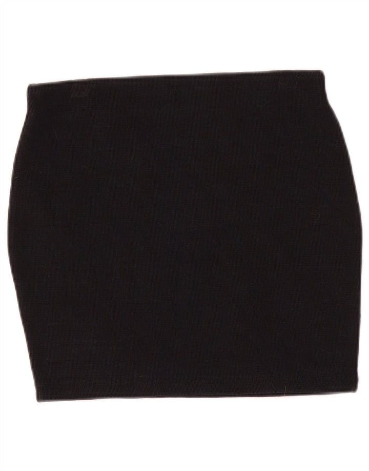 Zara Womens Trafaluc Mini Skirt Medium W28 Navy Blue Cotton