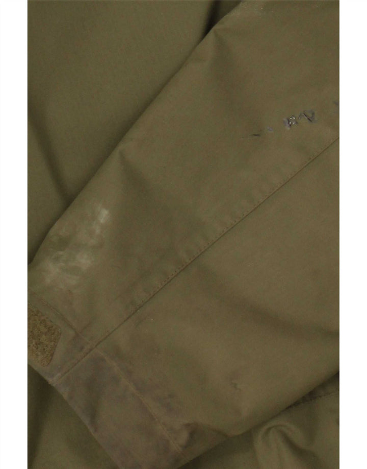 Berghaus Mens Hooded Rain Jacket UK 42 XL Khaki Polyamide