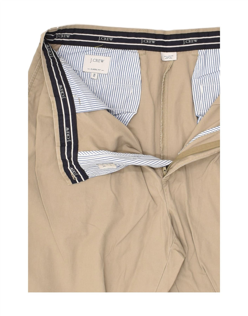 J. CREW Mens Classic Fit Chino Trousers W36 L32 Beige Cotton | Vintage J. Crew | Thrift | Second-Hand J. Crew | Used Clothing | Messina Hembry 