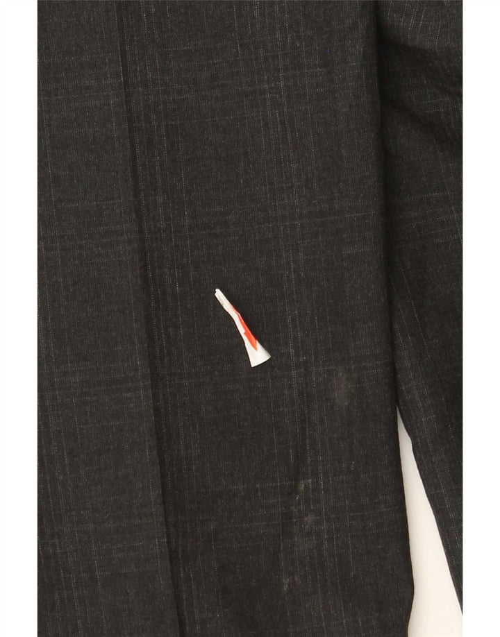 Marks & Spencer Mens Super Slim Fit Suit Trousers W32 L33 Grey Check