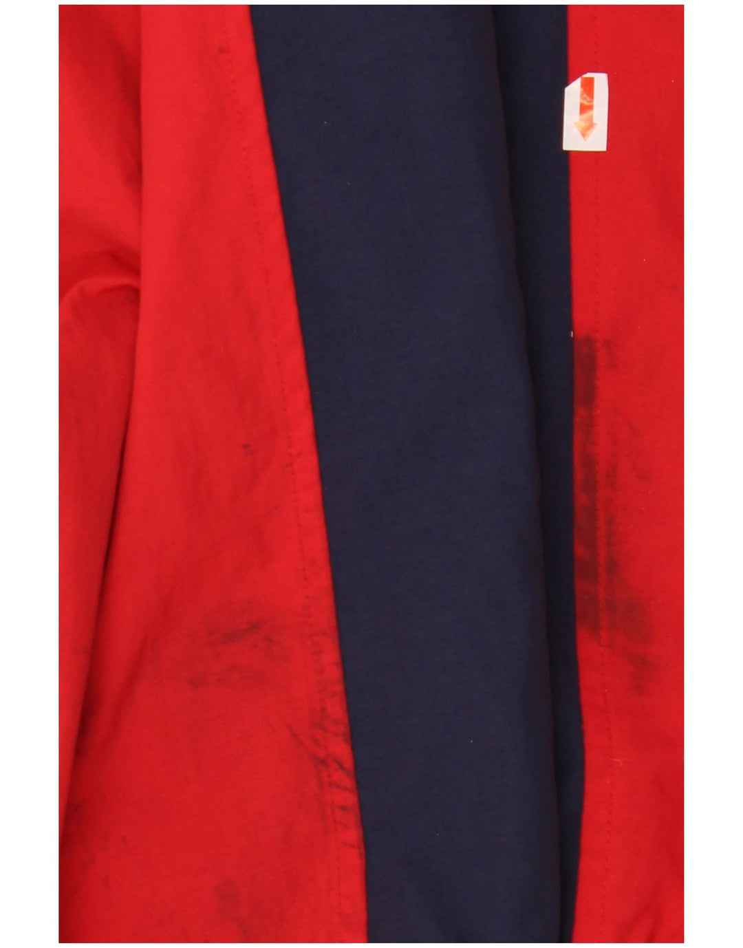 FILA Mens Hooded Rain Jacket UK 40 Large Blue Colourblock Polyamide