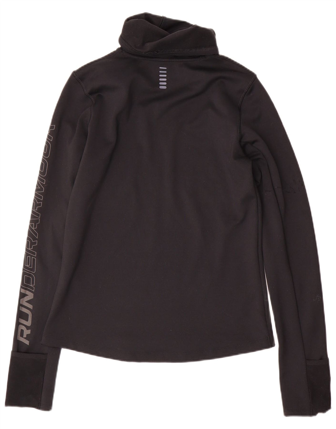 Under Armour Womens Cold Gear Graphic Top Long Sleeve UK 10 Small Black
