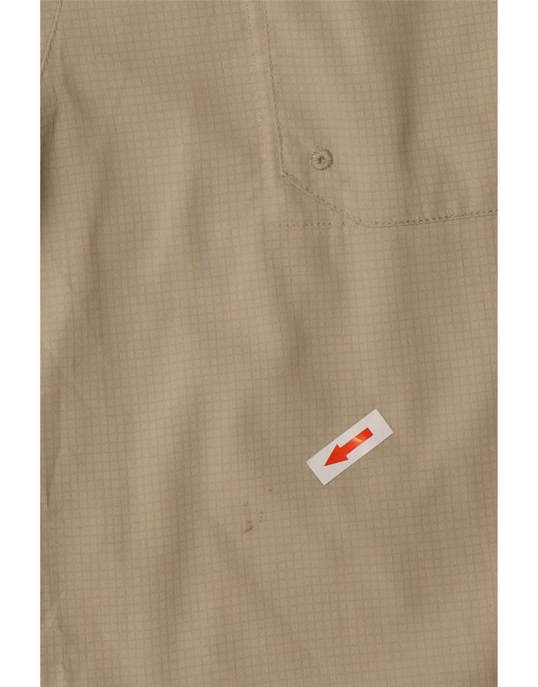 Columbia Mens Omni-Shade Shirt XL Khaki Polyester