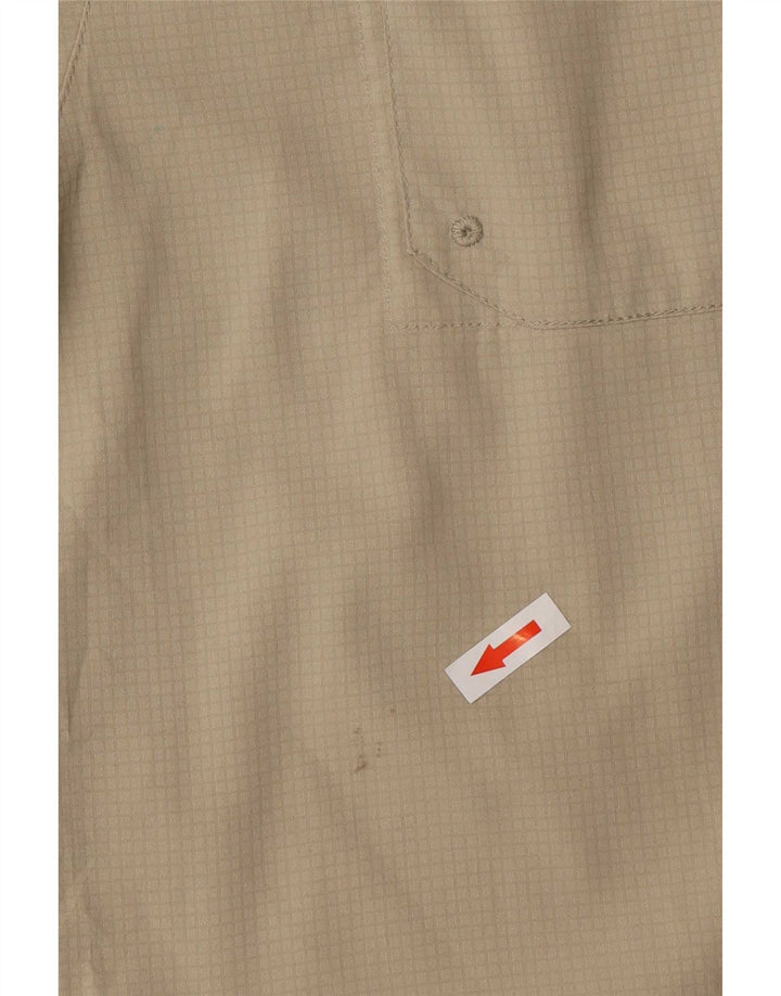 Columbia Mens Omni-Shade Shirt XL Khaki Polyester