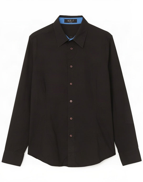 Iceberg Mens Graphic Shirt XL Black Cotton