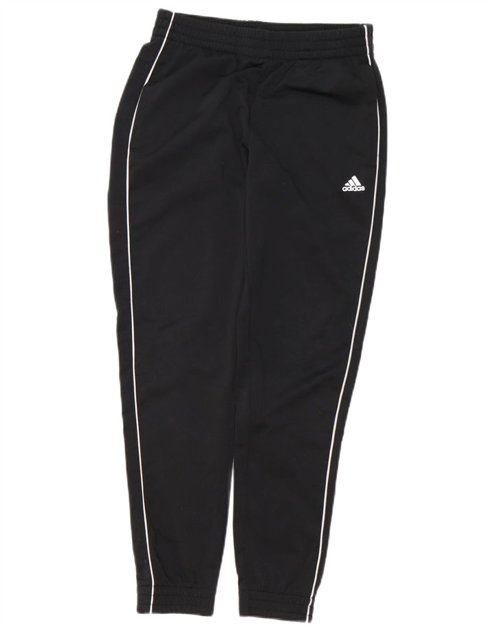 Adidas Boys Tracksuit Trousers Joggers 11-12 Years  Black Polyester
