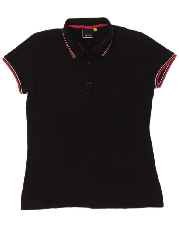 Diadora Womens Polo Shirt UK 18 XL Black