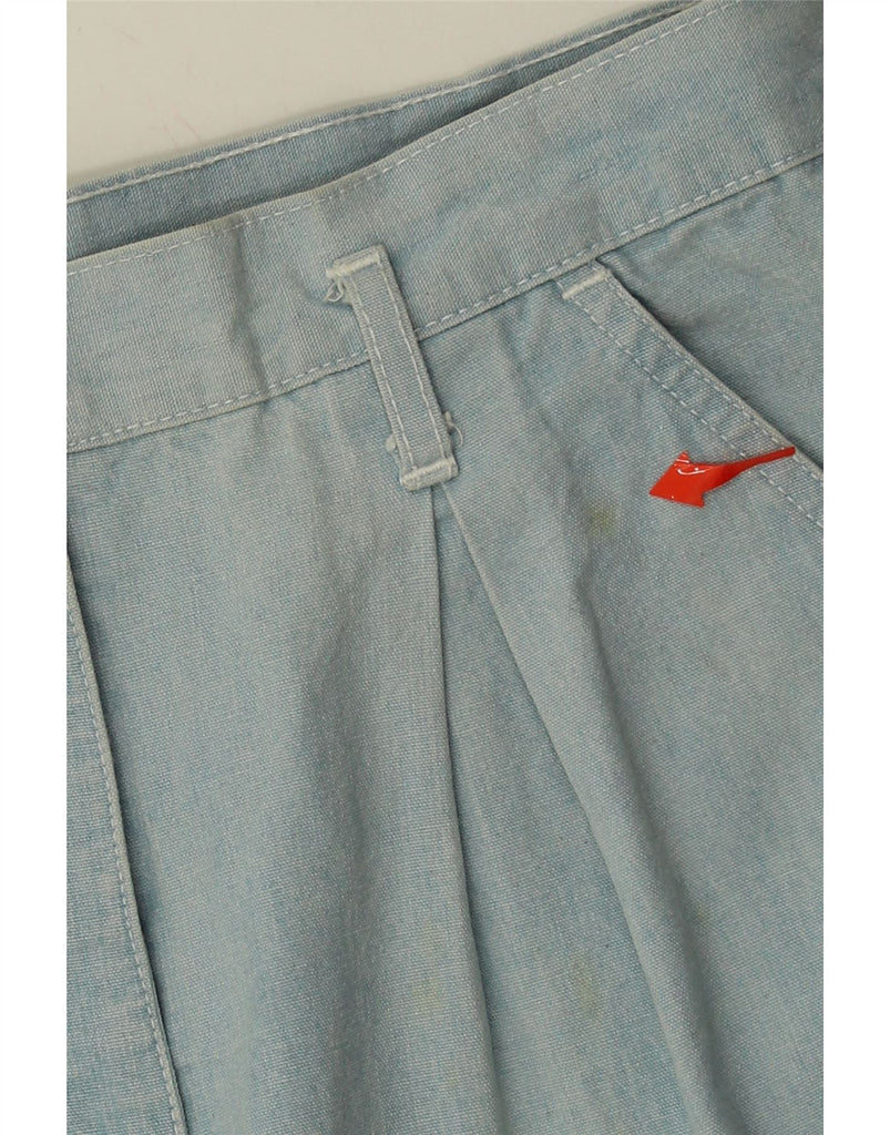 VINTAGE Womens Pegged Casual Trousers EU 38 Medium W28 L28 Blue Cotton Vintage Vintage and Second-Hand Vintage from Messina Hembry 