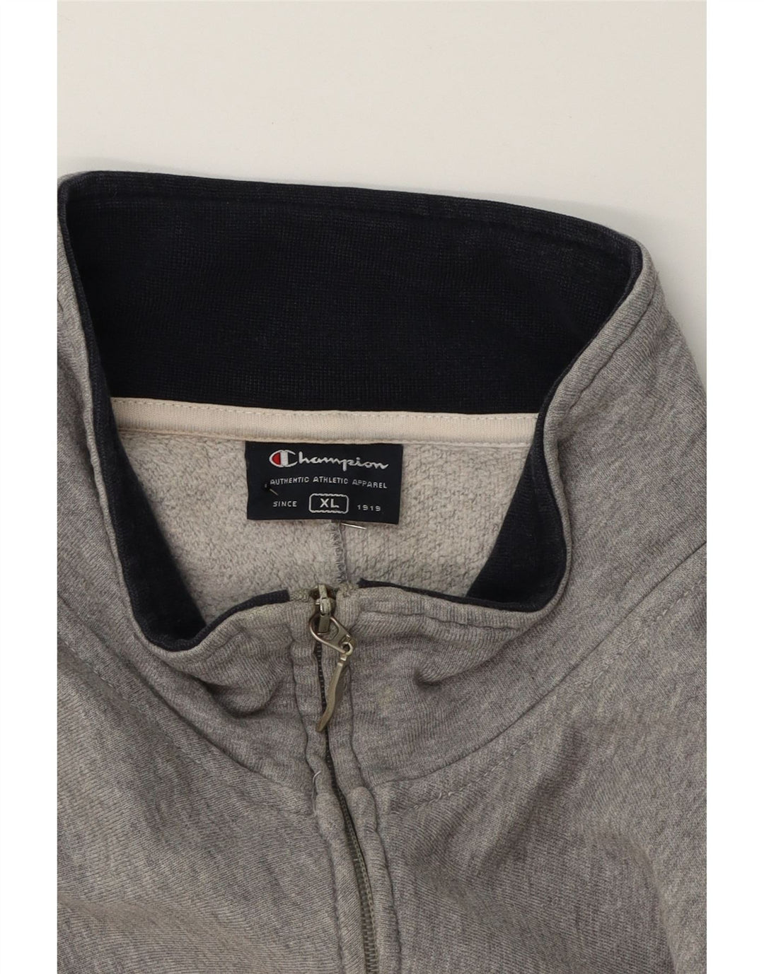 CHAMPION Mens Tracksuit Top Jacket XL Grey Colourblock Cotton Vintage Champion and Second-Hand Champion from Messina Hembry 