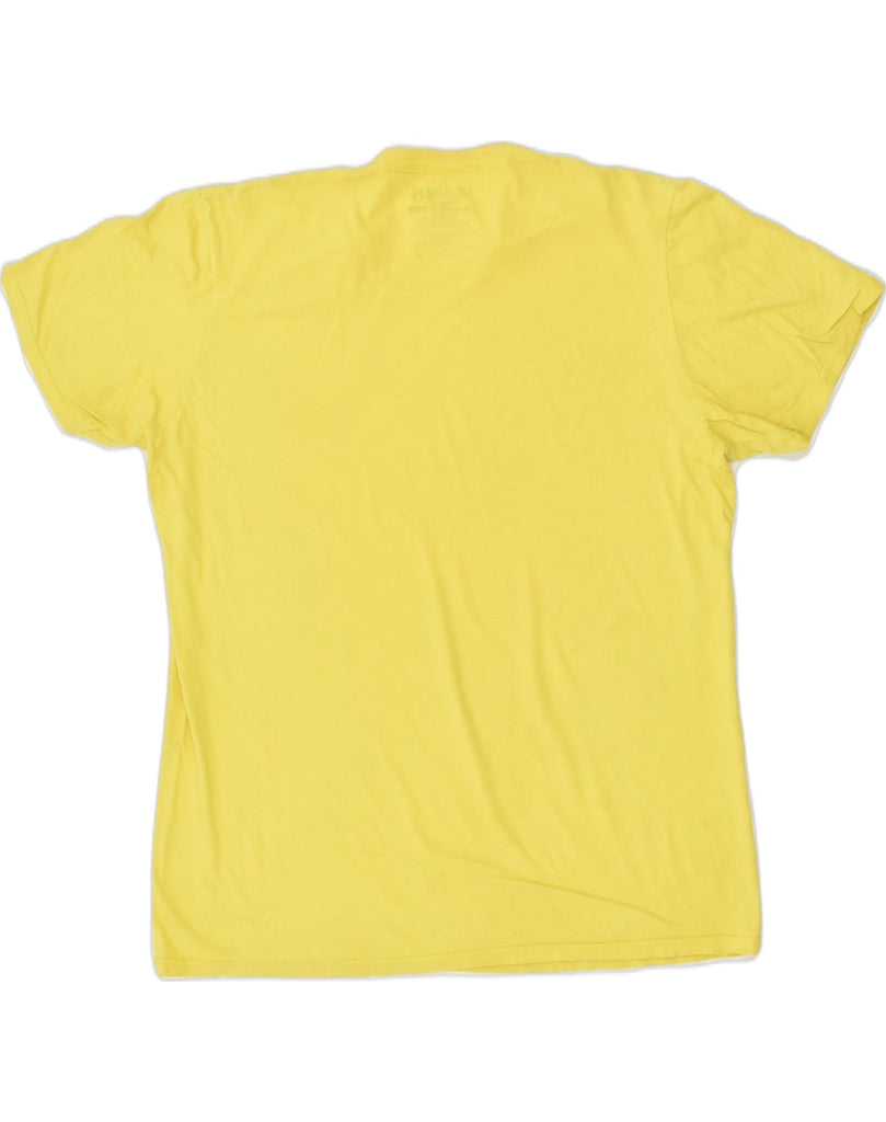 HURLEY Mens Premium Fit Slim Graphic T-Shirt Top XL Yellow Cotton | Vintage Hurley | Thrift | Second-Hand Hurley | Used Clothing | Messina Hembry 