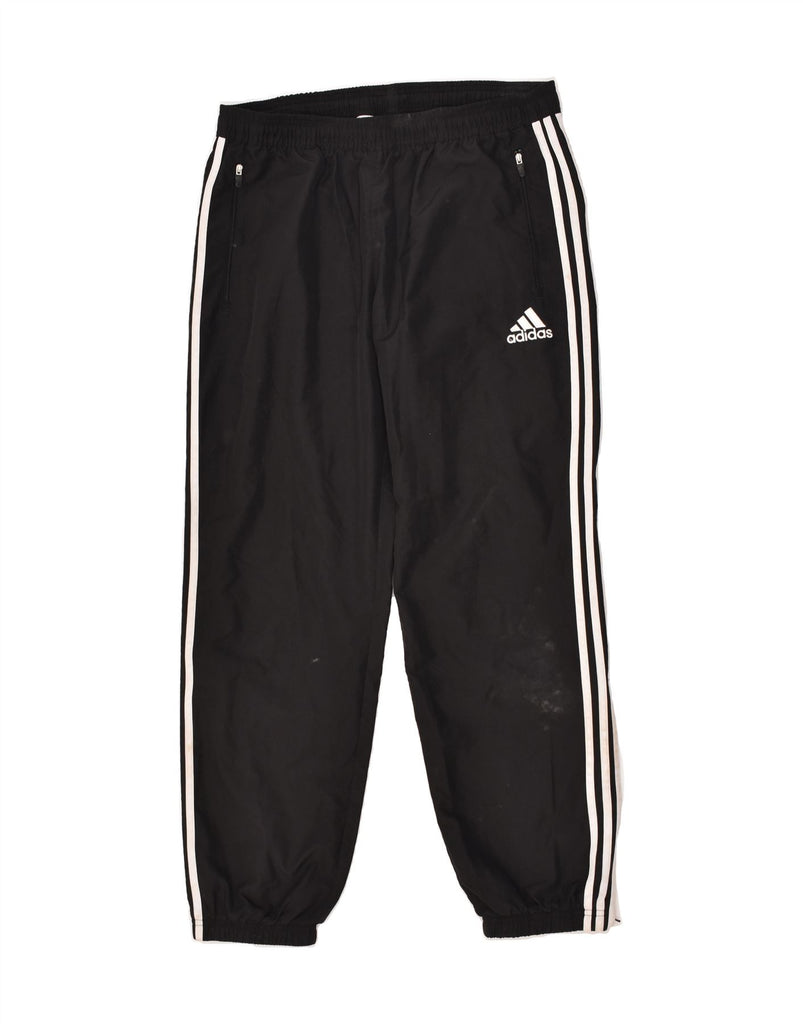 ADIDAS Mens Tracksuit Trousers Joggers Large Black Polyester | Vintage Adidas | Thrift | Second-Hand Adidas | Used Clothing | Messina Hembry 