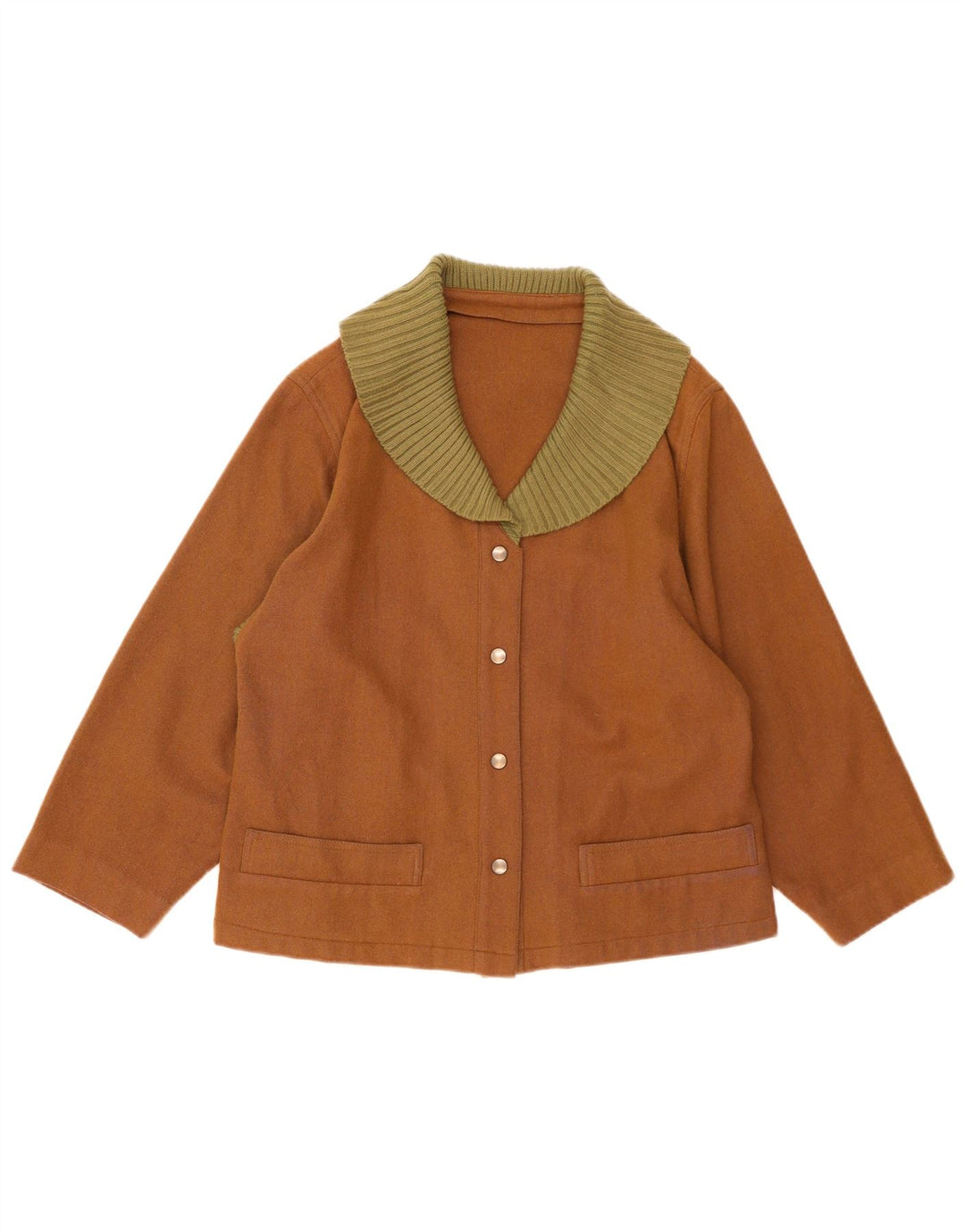 Vintage Womens Blazer Jacket UK 16 Large Brown