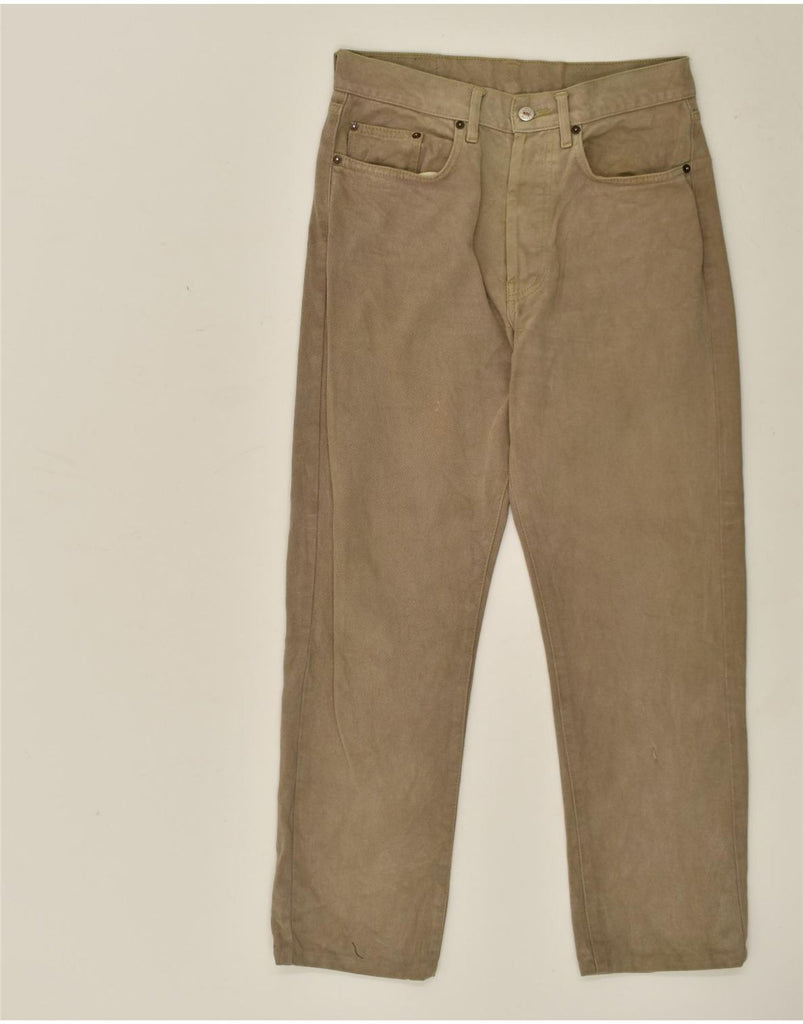 SCHOTT Mens Straight Jeans W31 L28  Beige Cotton | Vintage Schott | Thrift | Second-Hand Schott | Used Clothing | Messina Hembry 