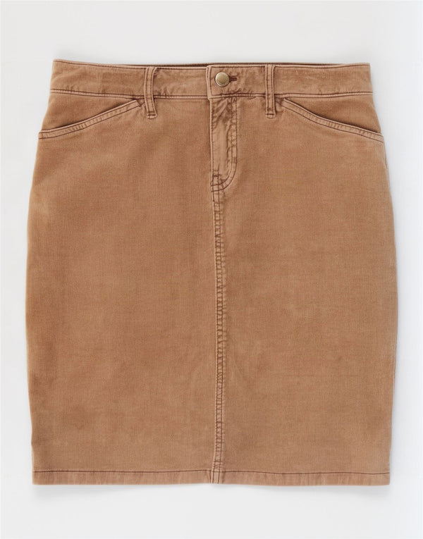 Tommy Hilfiger Womens Corduroy Pencil Skirt US 6 Medium W30 Brown Cotton