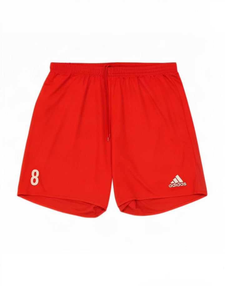 Adidas Mens Climalite Sport Shorts Large Red Polyester