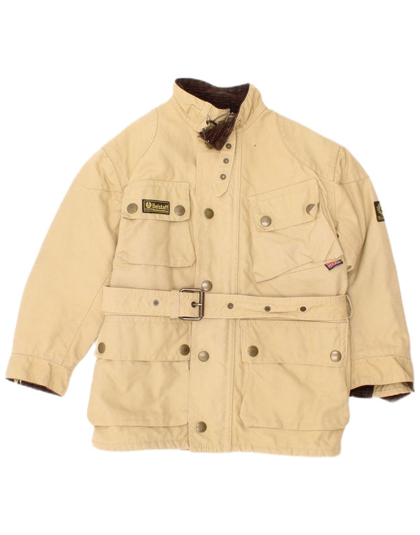 Belstaff Boys Utility Jacket 3-4 Years Beige Cotton Biker