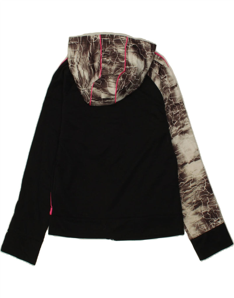 PUMA Girls Zip Hoodie Sweater 12-13 Years Large Multicoloured Colourblock Vintage Puma and Second-Hand Puma from Messina Hembry 