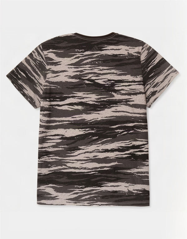 Adidas Mens Climalite Graphic T-Shirt Top 2XL Grey Camouflage Cotton