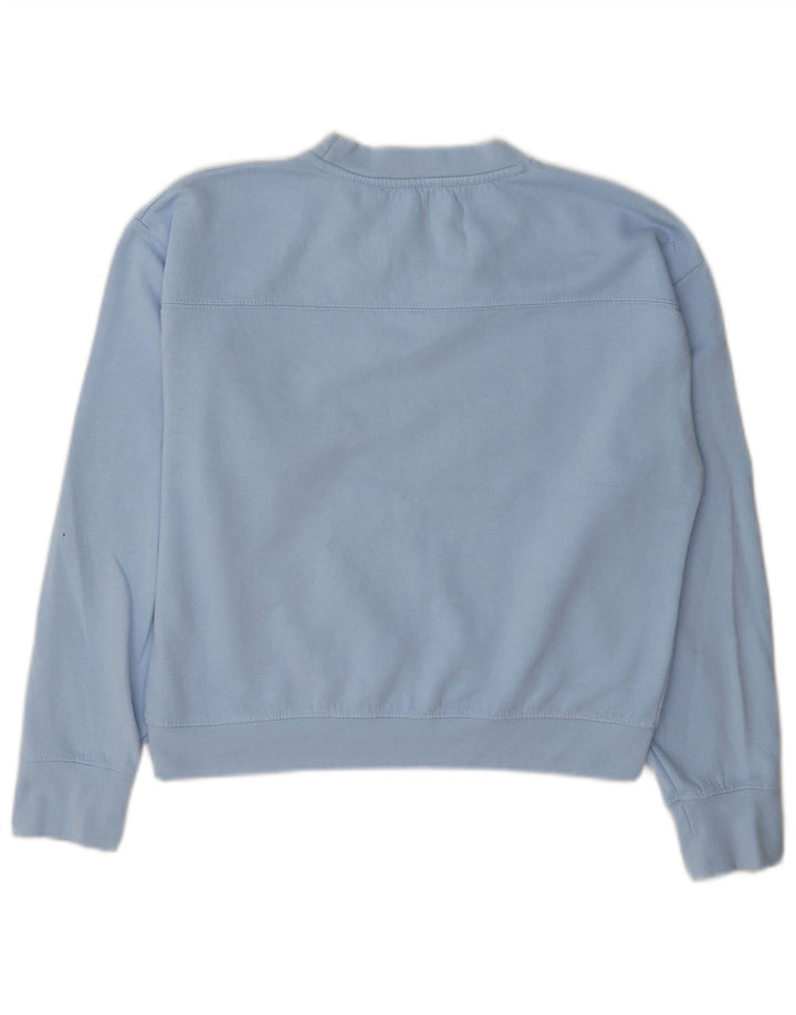 Zara Womens Sweatshirt Jumper UK 10 Small Blue Polyester