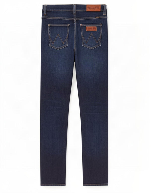 Wrangler Womens Stomper Slim Jeans W30 L31 Navy Blue Cotton