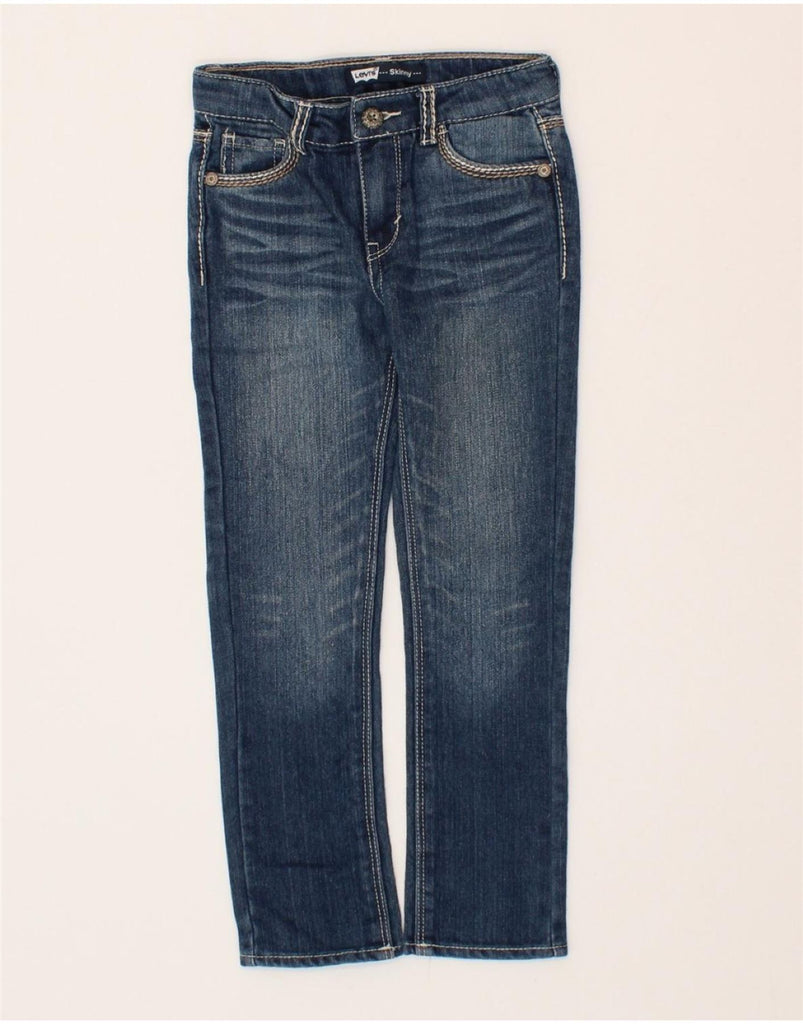 LEVI'S Girls Skinny Jeans 5-6 Years W20 L20 Blue Cotton Vintage Levi's and Second-Hand Levi's from Messina Hembry 
