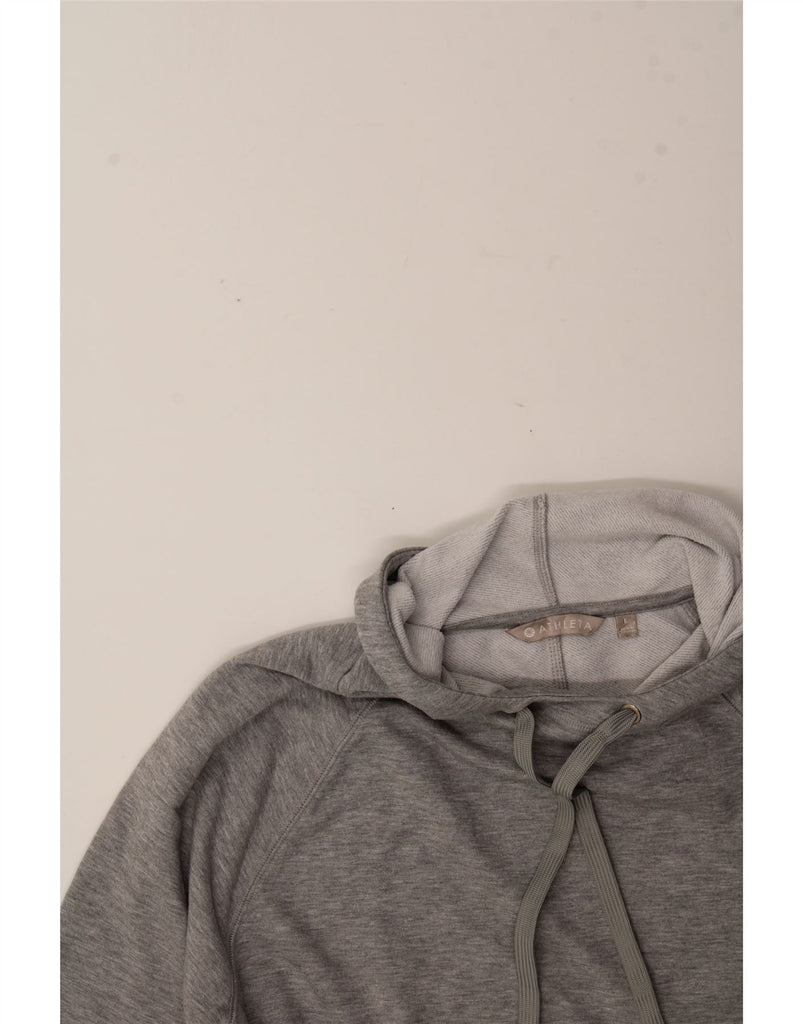 ATHLETA Womens Hoodie Jumper UK 16 Large Grey Polyester Vintage Athleta and Second-Hand Athleta from Messina Hembry 