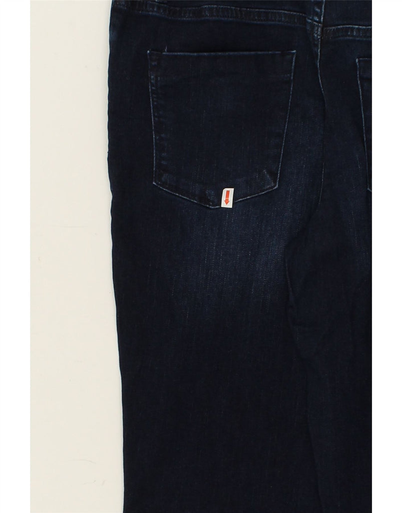 MOSSIMO Womens Power High Rise Flared Jeans US 12 Large W31 L34  Navy Blue | Vintage Mossimo | Thrift | Second-Hand Mossimo | Used Clothing | Messina Hembry 