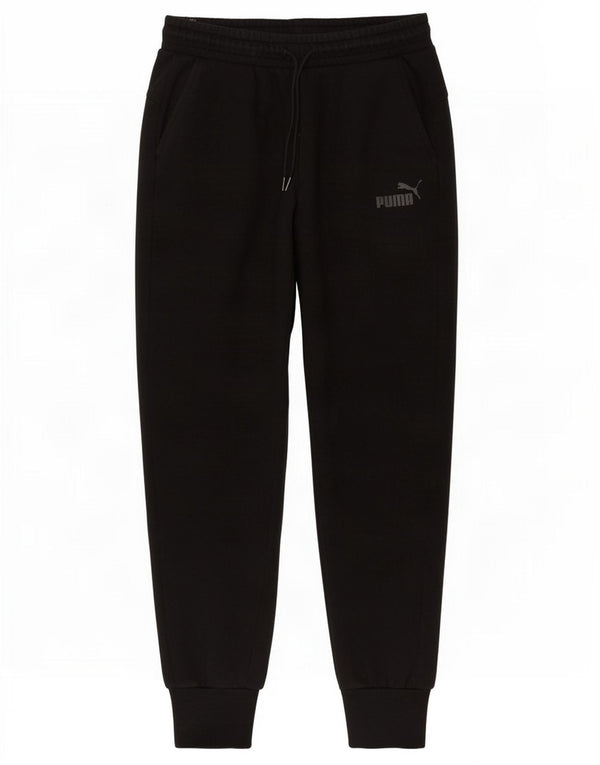 Puma Womens Tracksuit Trousers Joggers UK 14 Medium Black Cotton