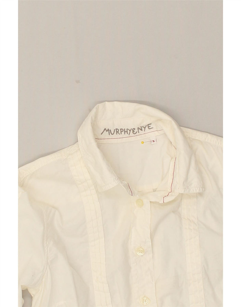 MURPHY & NYE Womens Shirt UK 10 Small White | Vintage Murphy & Nye | Thrift | Second-Hand Murphy & Nye | Used Clothing | Messina Hembry 